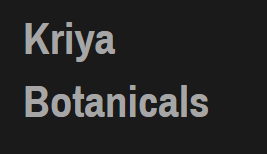 Kriya Botanicals Coupons